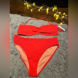 J.Crew Scrunchie Sweetheart Bikini XXL -Set